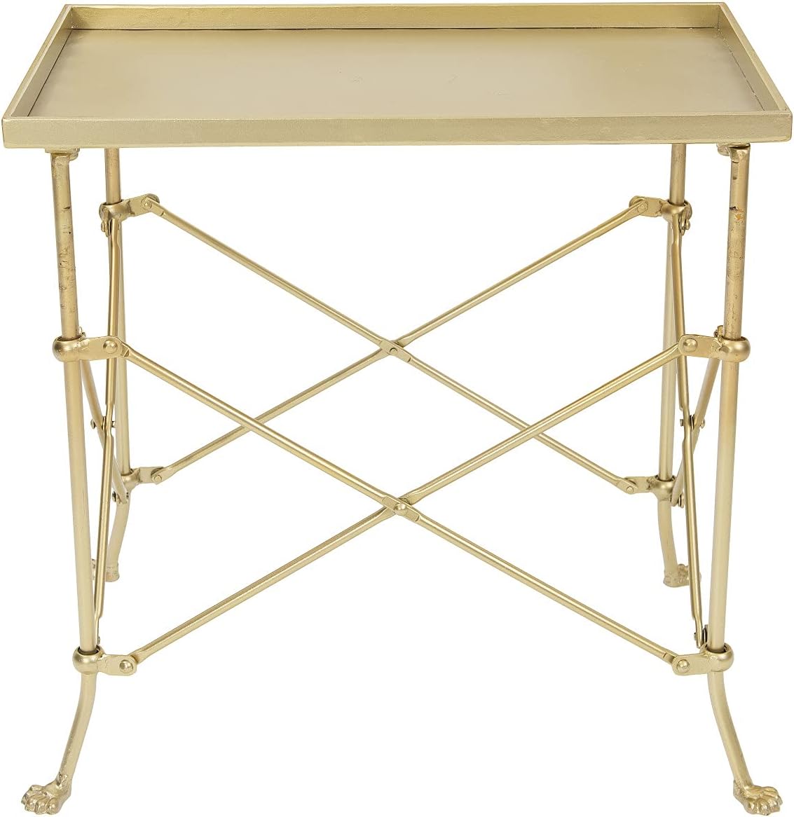 Gold Metal Rectangle Table G65926