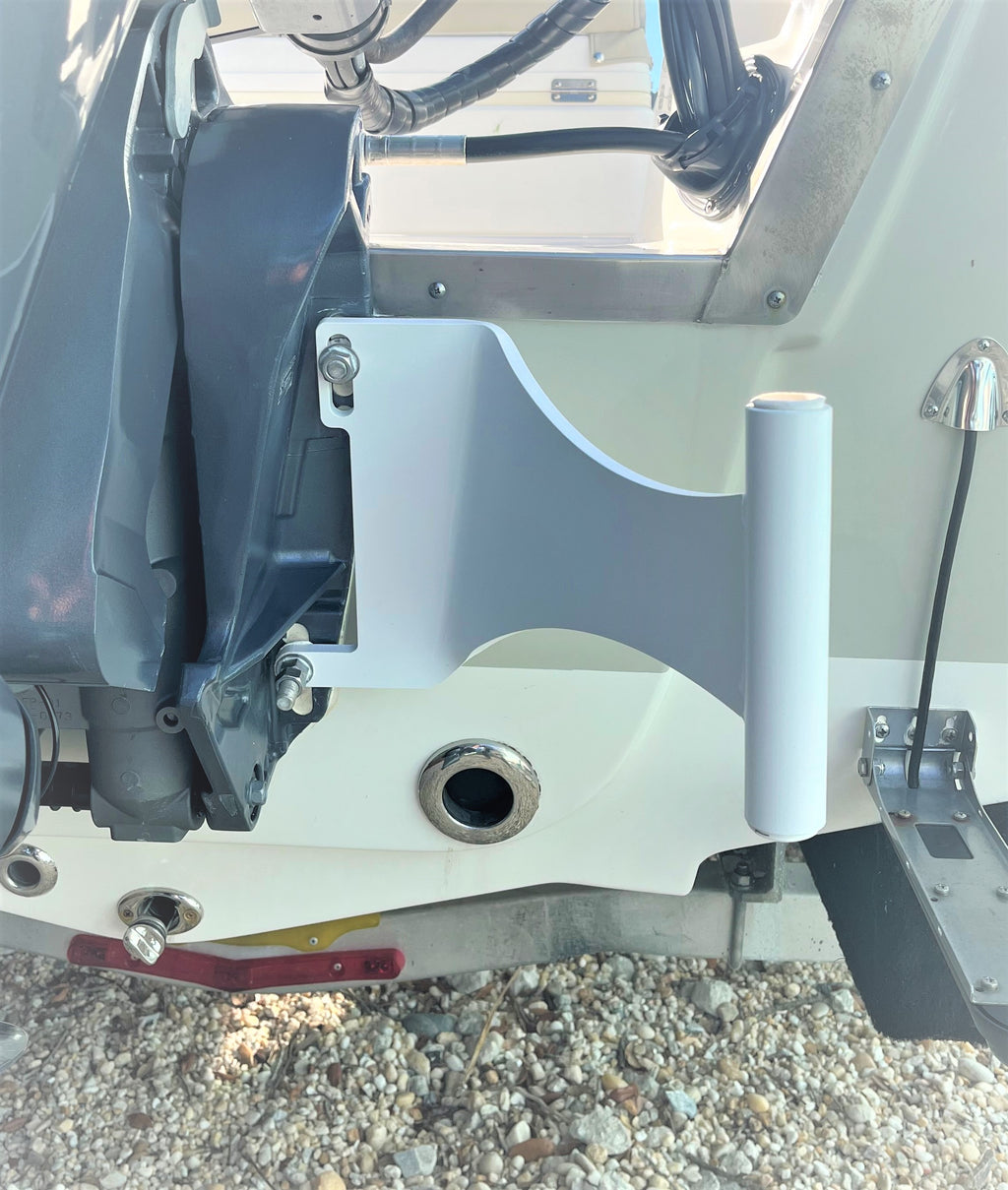 White Right/Starboard Side Motor Mount System with 7' White Pin X764