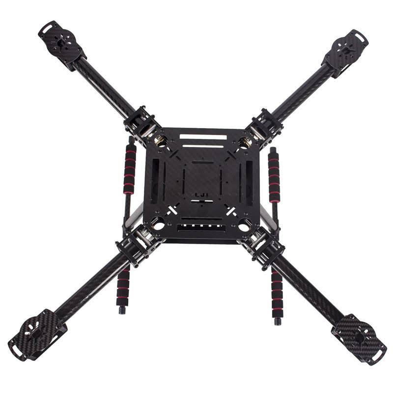 550mm Wheelbase Carbon Fiber Folding RC FPV Frame Kit with Landing Skid X452048