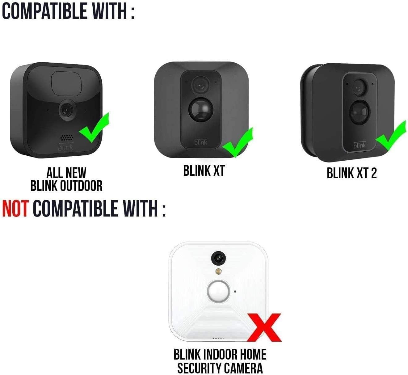Black UL-Certified Power Adapter for Blink Camera T434