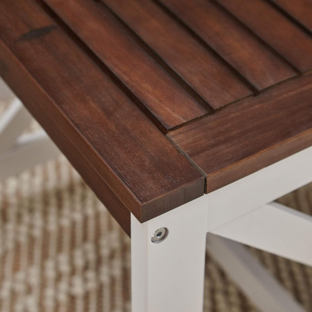 Acacia Wood End Table, Dark Brown Finish G159615