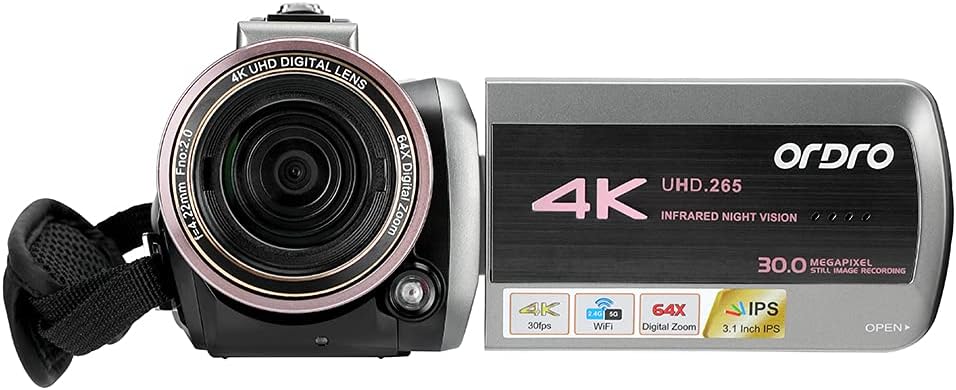 4K Camcorder Video Camera W909