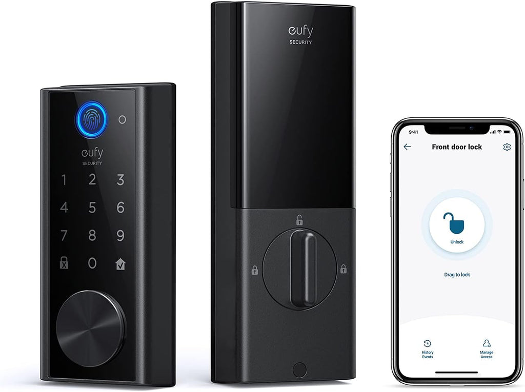 Smart Lock with Fingerprint Scanner and Touchscreen Keypad K543