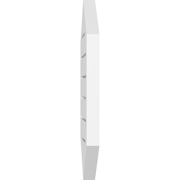 16x22W x 42x22H Vertical Peaked Surface Mount PVC Gable Vent 4/12 Pitch Y53654