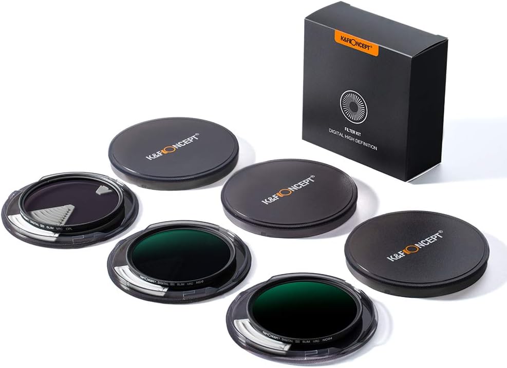 46mm ND8 ND64 CPL Circular Polarizer Filter Kit with Multi-Layer Coatings, Pack of 2 D9765