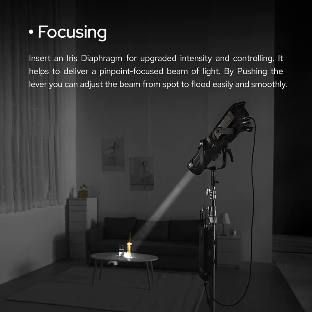 19° Projection Lens Spotlight Attachment for Bowen Mount LED Video Light V54780