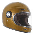 Gold Metallic Retro Full Face Helmet Q717953