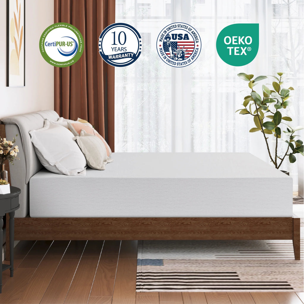 10" Tight Top Gel Memory Foam Twin Mattress W352720