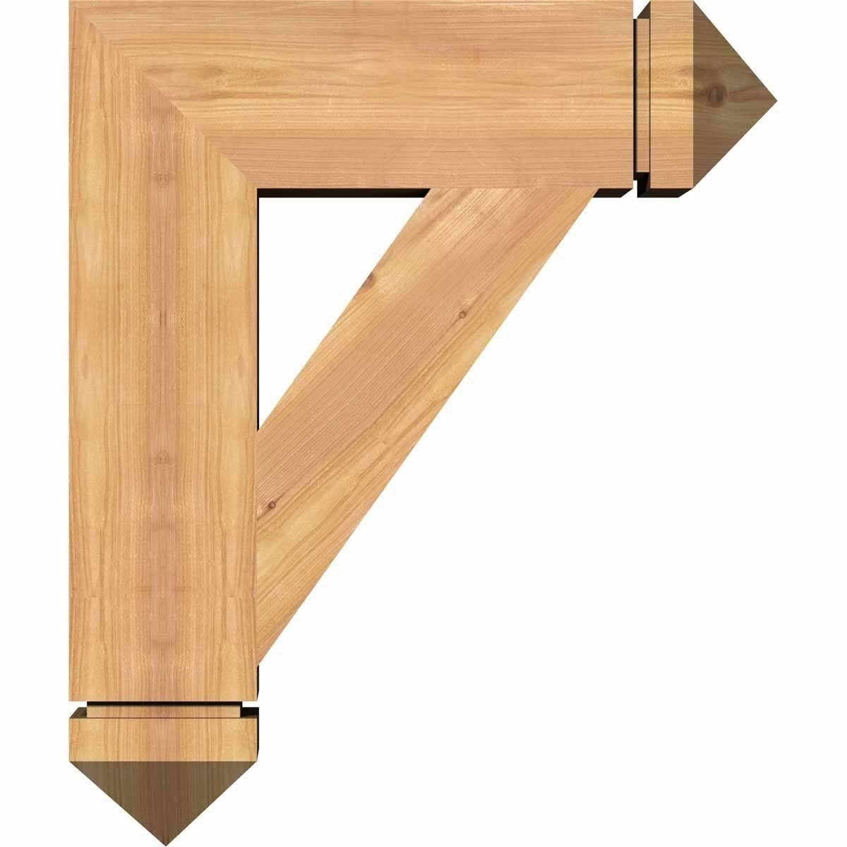 Western Red Cedar Traditional Arts & Crafts Bracket B23355