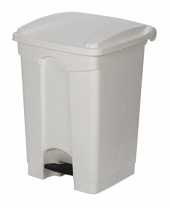 White Plastic Wastebasket C657700