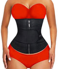 Black Latex Waist Trainer Belt R899