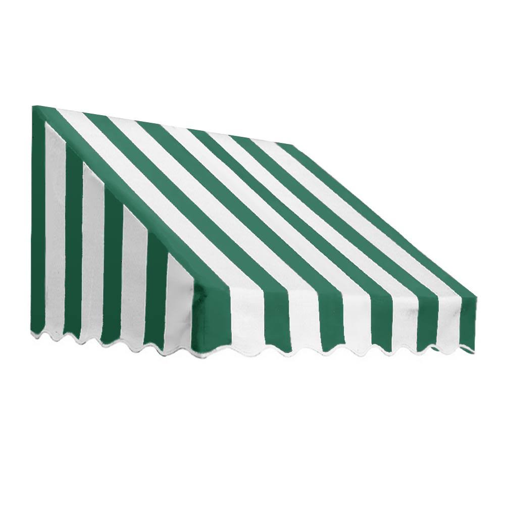 Forest/White Window Awning L681