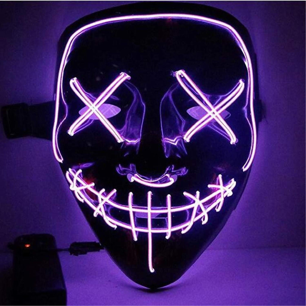 Purple Light Up Mask Pack of 2 E37349