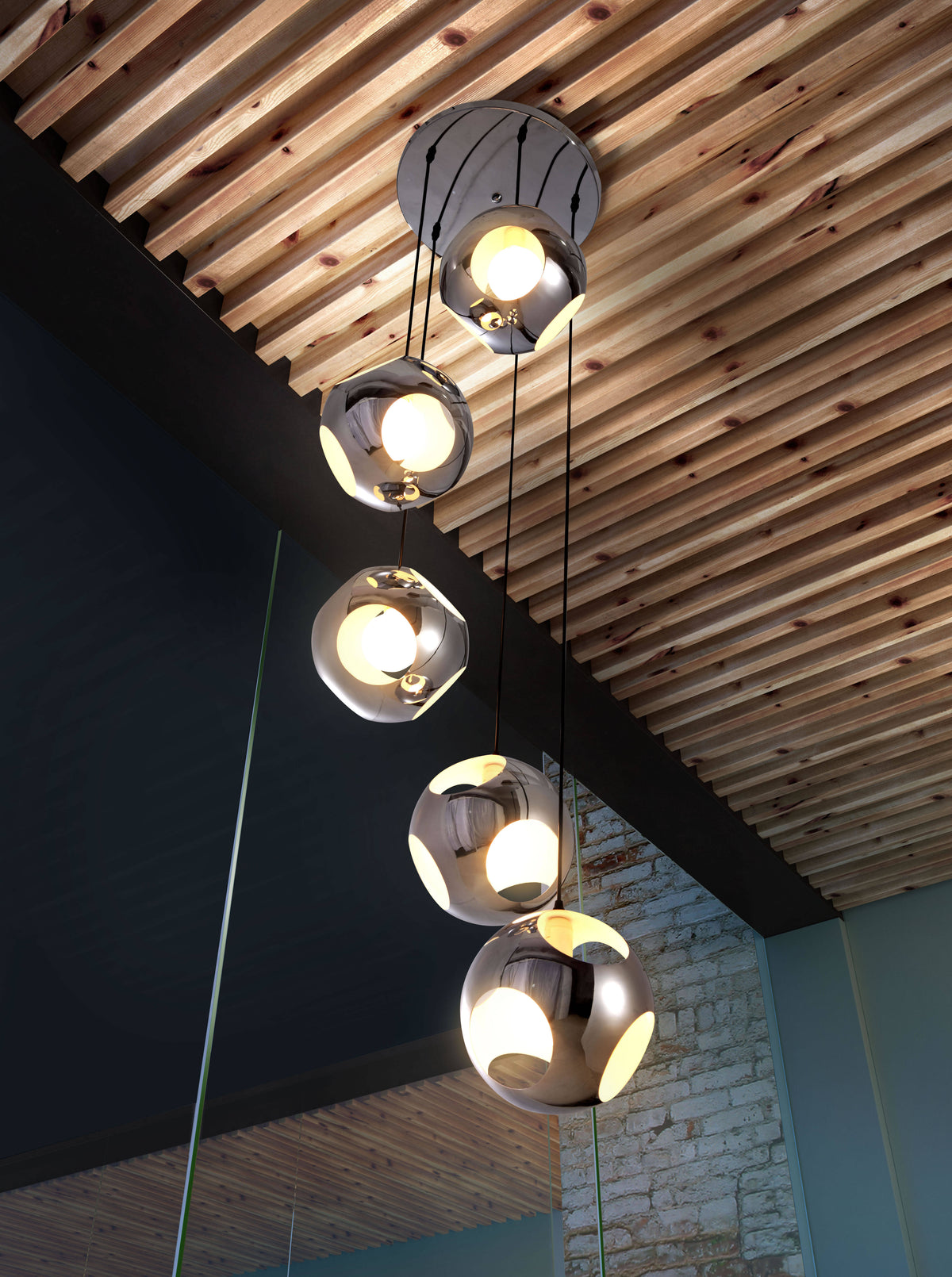 Chrome Meteor Shower Ceiling Lamp A597516