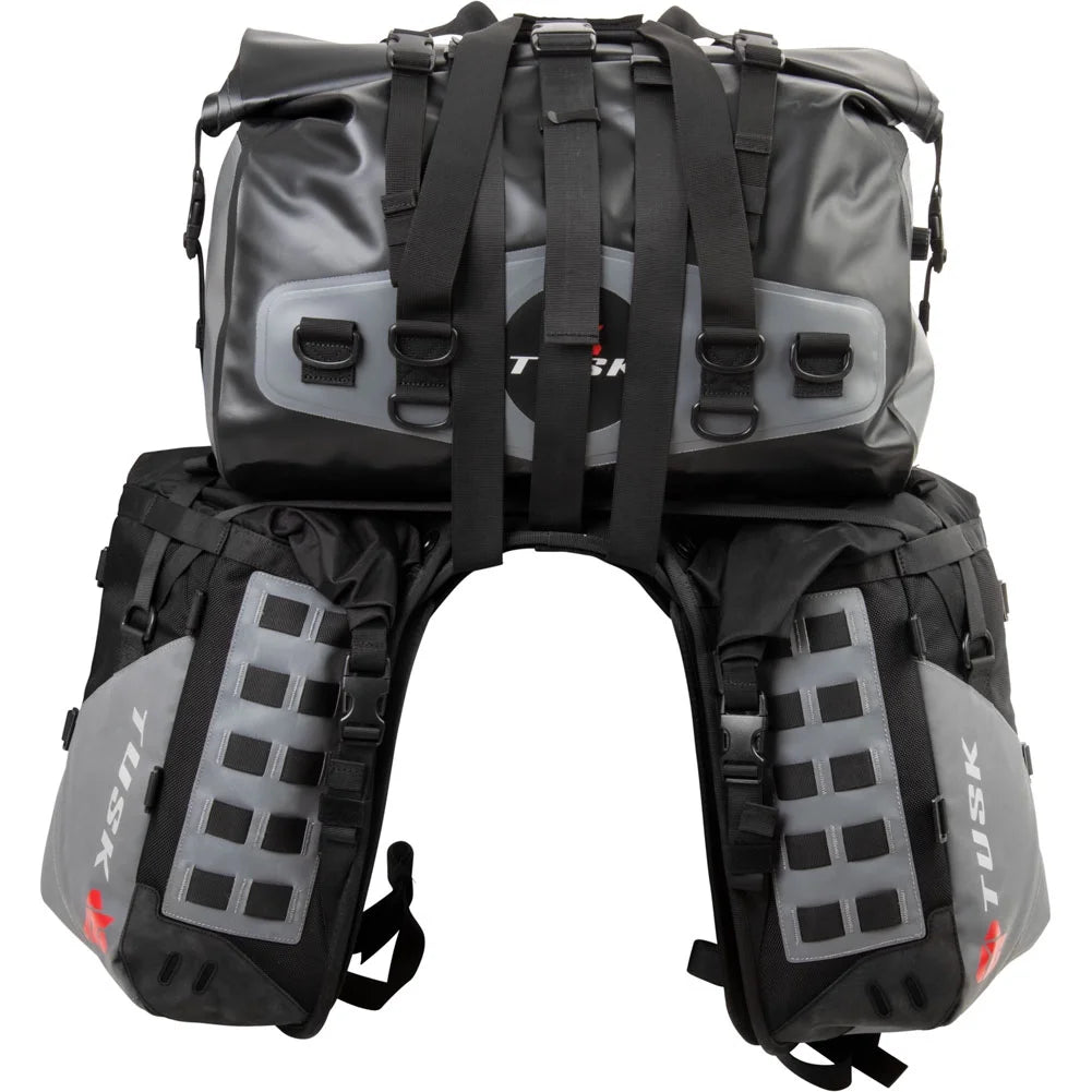 Rackless Luggage System with Medium Dry Duffel Tail Bag Heat Shield L39142