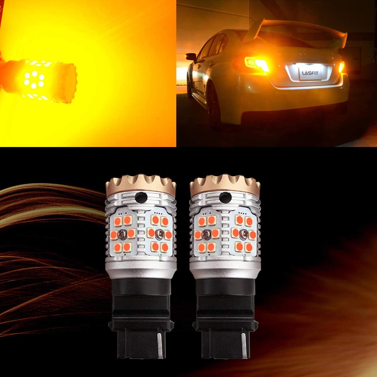 Amber LED Turn Signal Light Bulb (Pack of 2) J256355