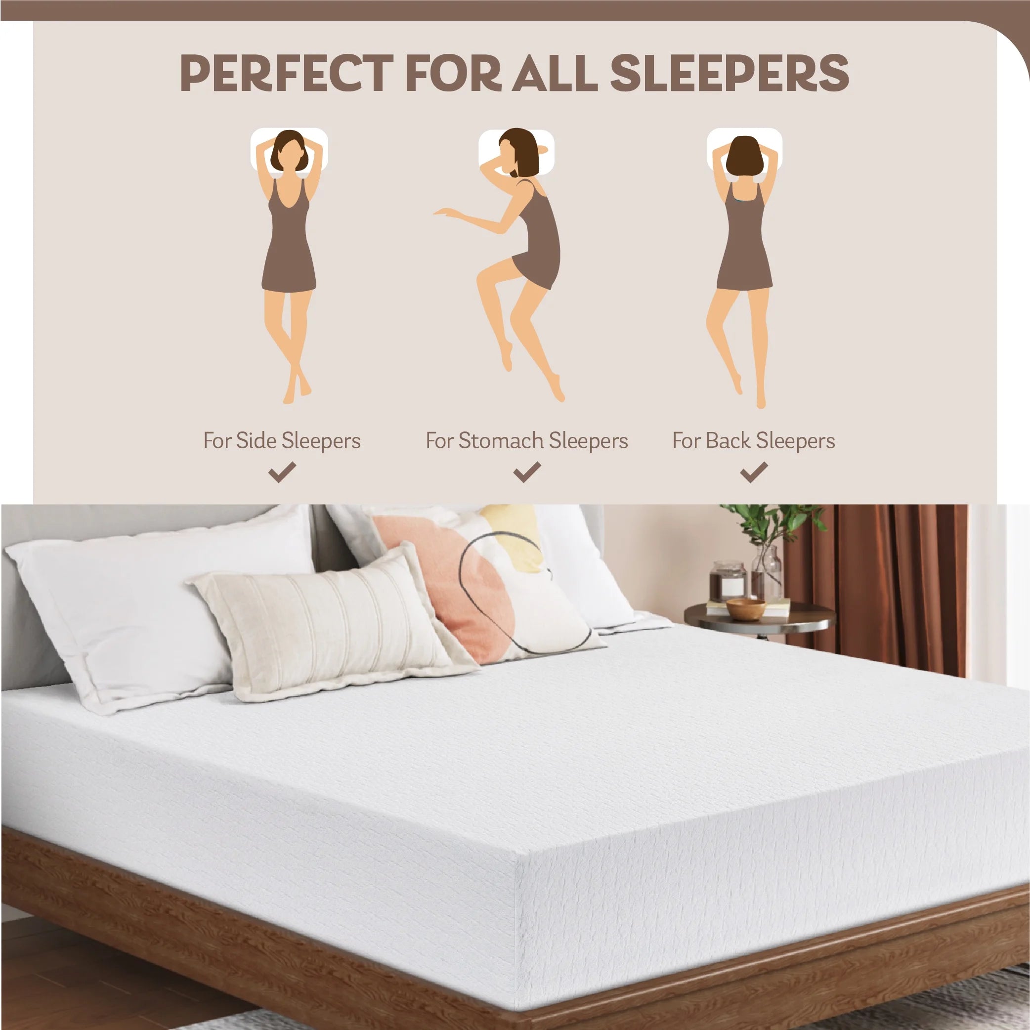 10" Tight Top Gel Memory Foam Twin Mattress W352720