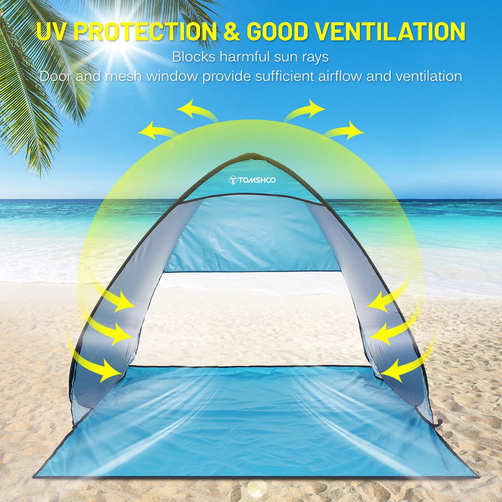 Pop Up Beach Tent with Carry Bag W761790