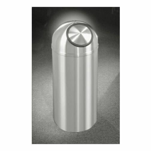 12 Gallon Dome Top Trash Receptacle with Plastic Liner R508