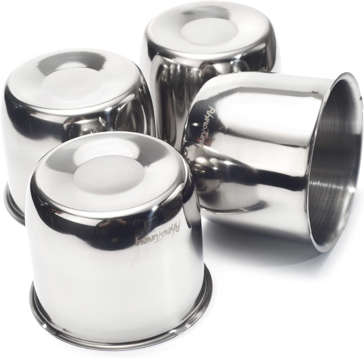 4.25 Push Through Center Caps Stainless Steel 4 Pack W992