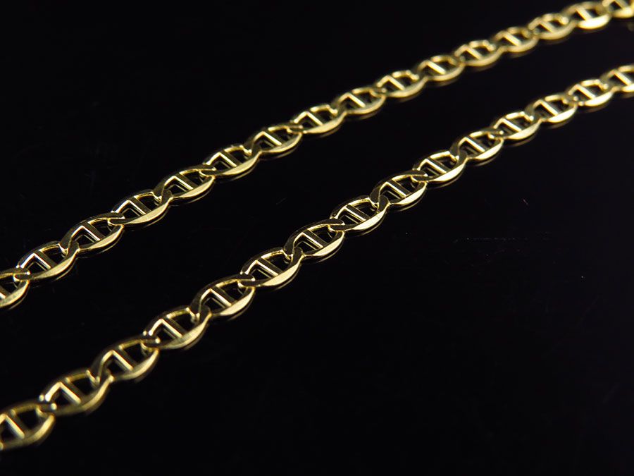 10K Solid Yellow Gold Mariner Style Chain 16-26 Inches Y236390