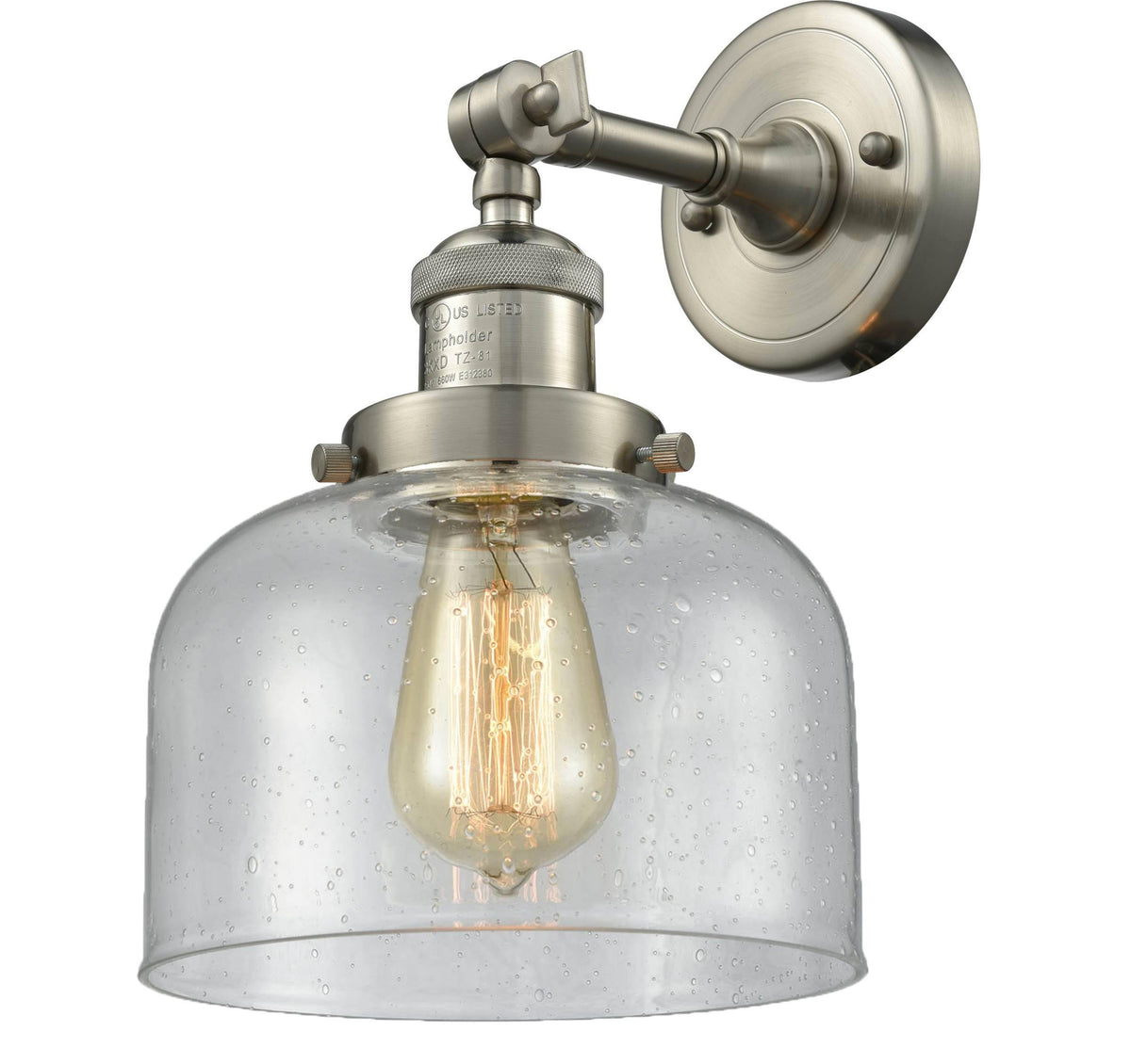 Large Bell 1 Light Sconce LED (Nickel) G124