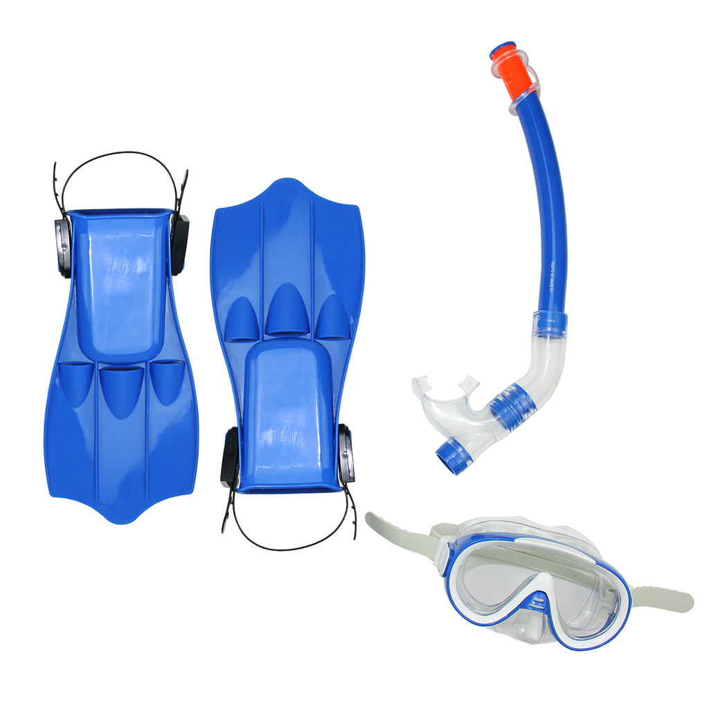 3pc Blue Snorkeling Set K860