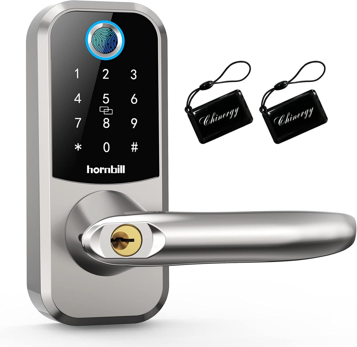 Smart Lock Fingerprint Keyless Entry Deadbolt with Touchscreen Keypad D60662