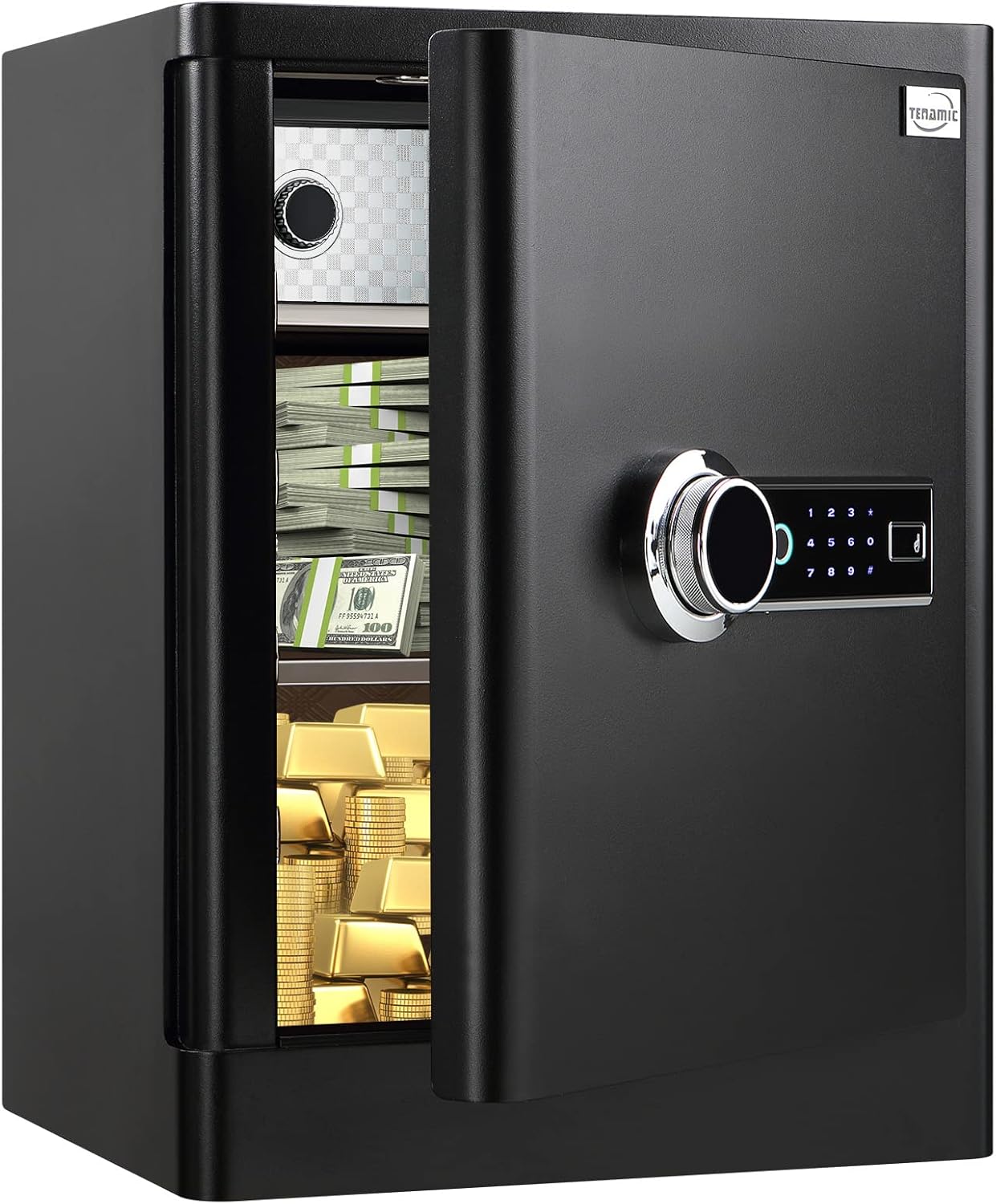 Fingerprint Safe Box with Touch Screen Keypad V9018