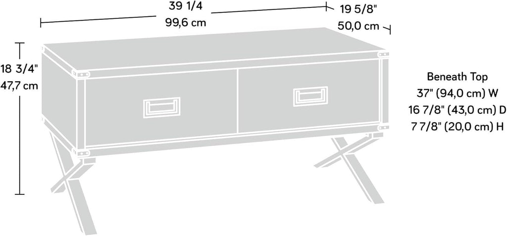 Lift-top Coffee Table, Pearl Oak Finish W734