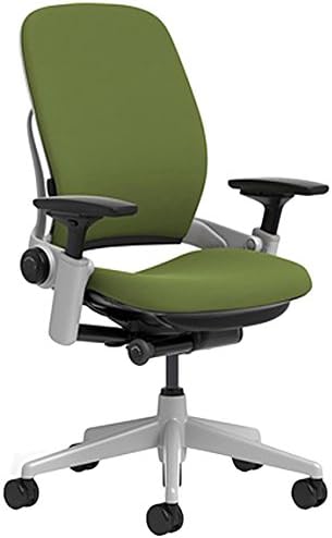 Black Steelcase Leap Chair with Platinum Base & Hard Floor Caster Y289366