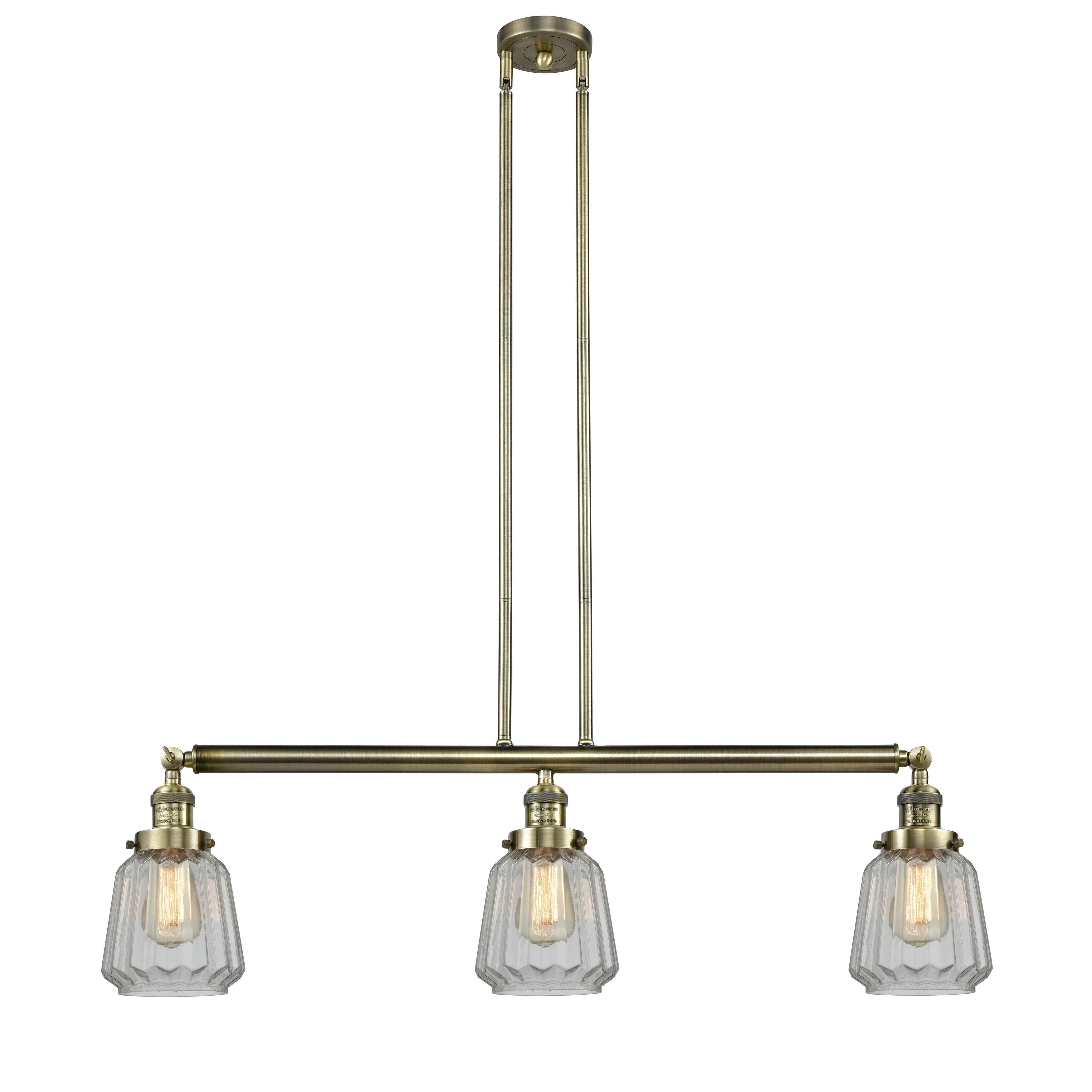 Antique Brass 3 Light Island Light O11424