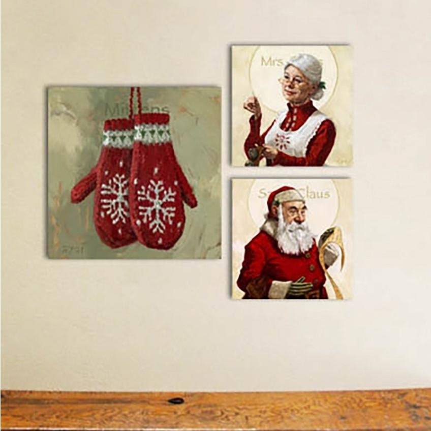 Red Giclee Print Canvas I659