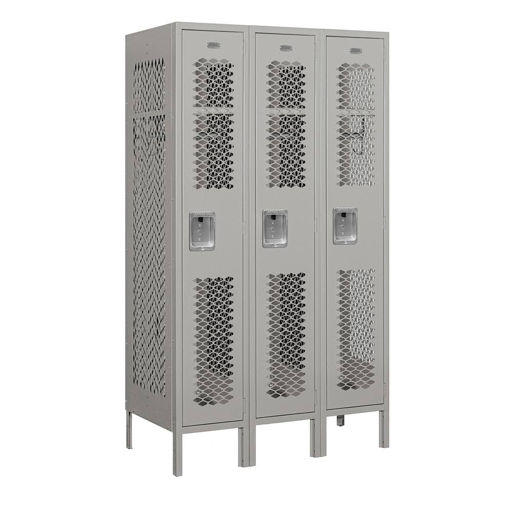 Gray Metal Locker Q857868