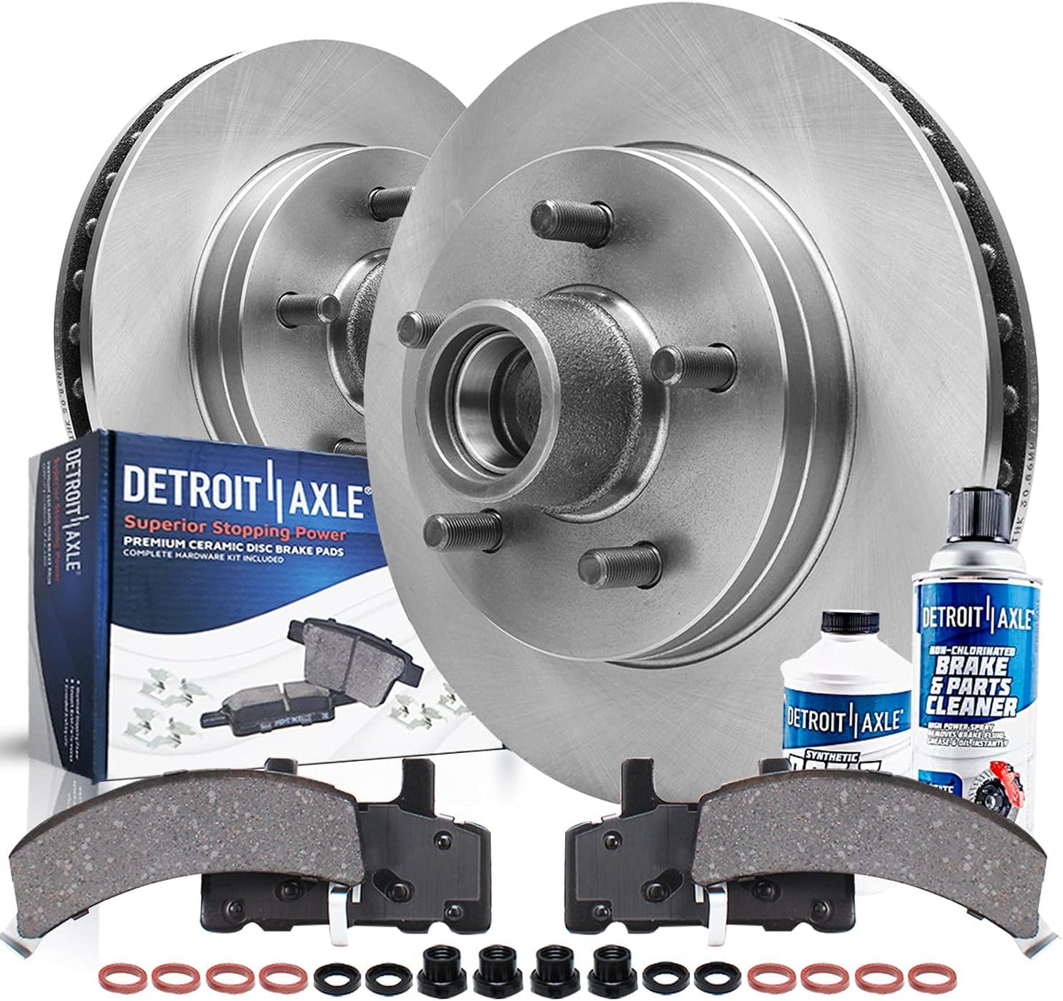 2WD Front Disc Rotors and Brake Pads 6pc Set C4474