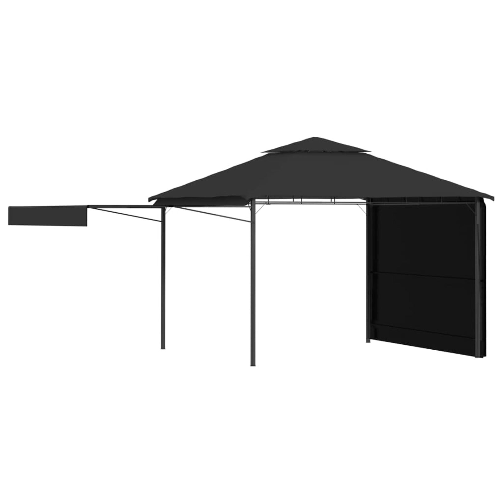 9.8'x9.8'x9' Anthracite Gazebo V1179