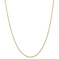 14kt Yellow Gold 1.6mm Solid Rope Chain 22 inch Lobster Clasp O47960