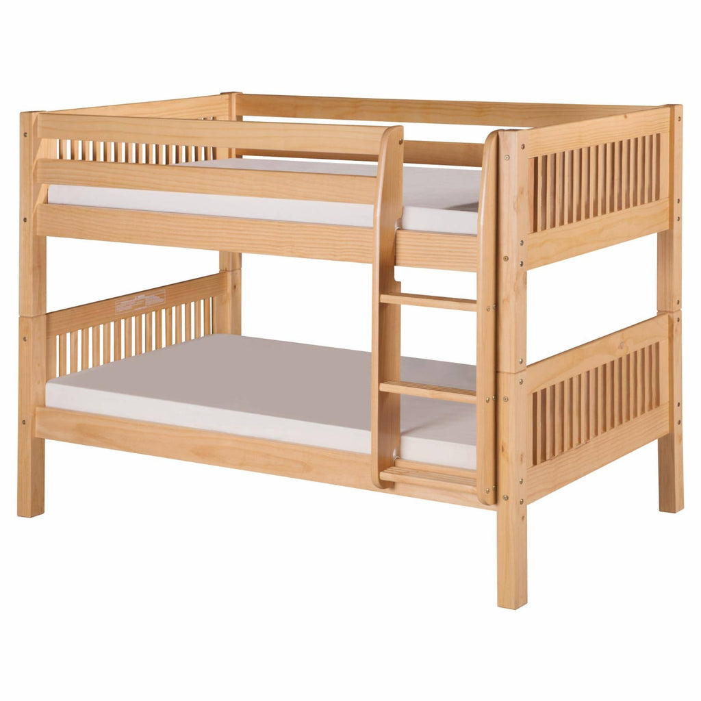 Cappuccino Low Bunk Bed with Headboard W739030