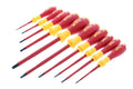 Slotted and Phillips Insulated Screwdriver Set, 1000 Volt, 10 Piece V6977
