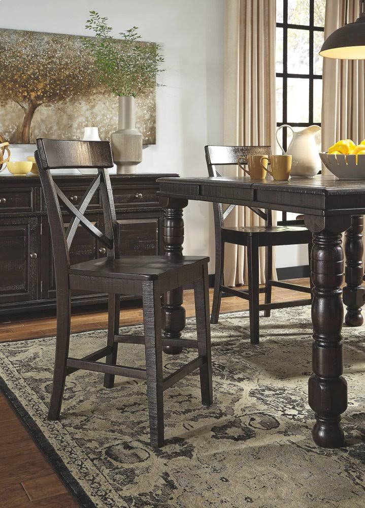 Dark Brown Barstool Set of 2 B671