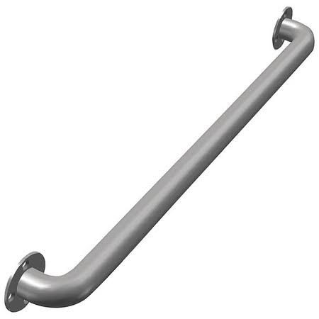 Ligature Resistant Grab Bar, 18 in, Silver L1732