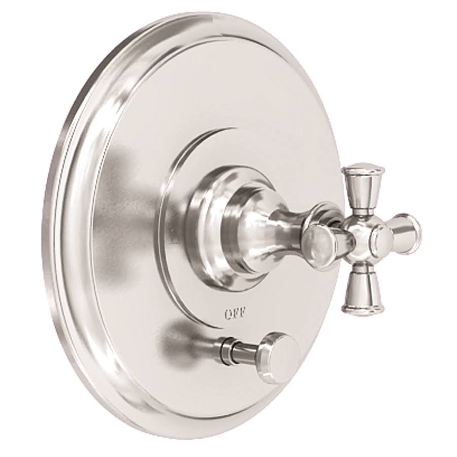 Satin Nickel Tub & Shower Diverter Plate with Handle L219804