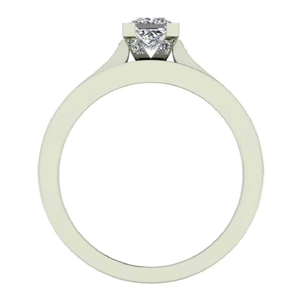 14K White Gold Diamond Wedding Ring Set 1.25 Carat Total Weight L7802