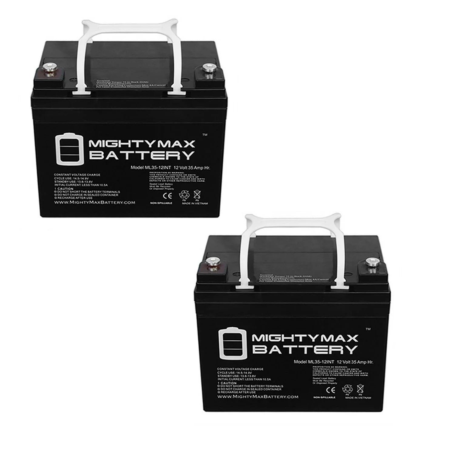 12V 35AH SLA Replacement Battery - 2 Pack L823439