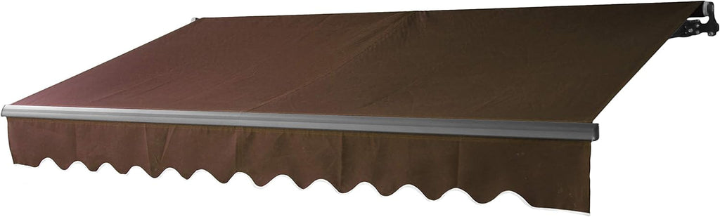 Blue and White Stripes Retractable Patio Awning O244