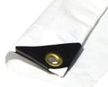 Extra Heavy Duty 12 Mil White Tarp 3 Ply Coated Reinforced Canopy 6 oz 3 Layer, Size: 14 x 14 Q760