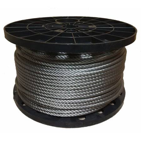 1/4 inch 304 Stainless Steel Aircraft Cable Wire Rope 7x19 100 Feet Z640031