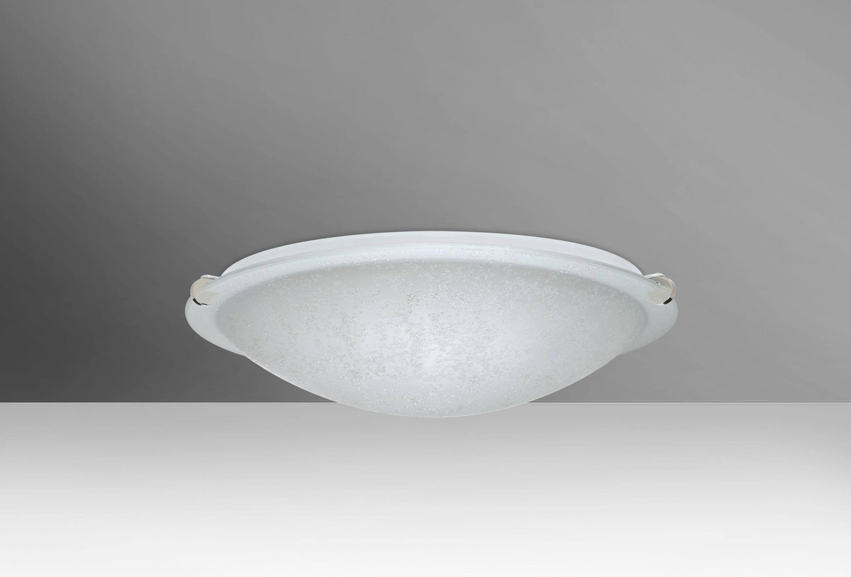 Polished Nickel One Light Flush Mount D865434