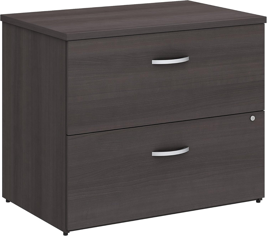 2 Drawer Lateral File Cabinet Storm Gray N337