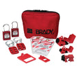 Red Breaker Lockout Pouch Kit with 2 Safety Padlocks B26897